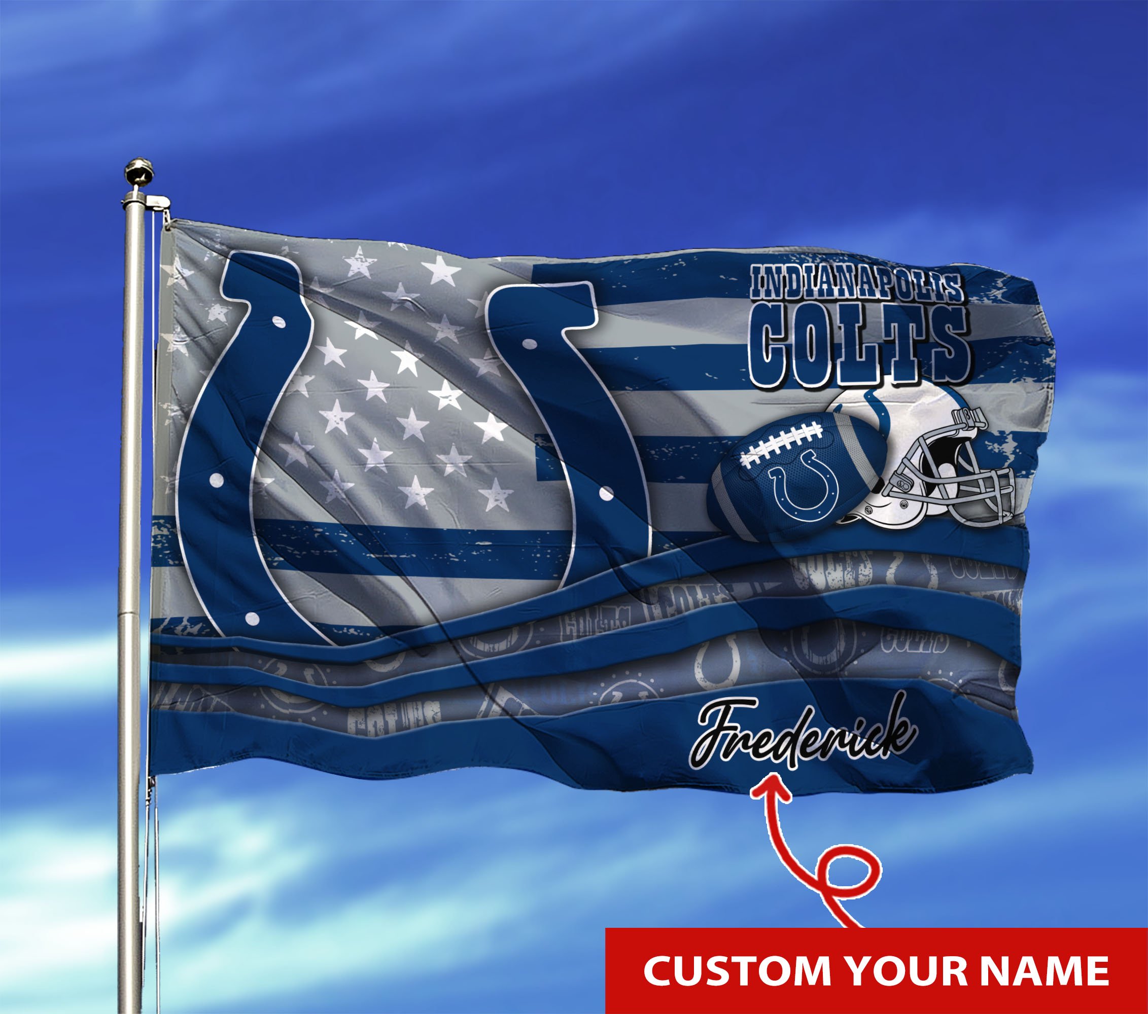 Indianapolis Colts Custom Flag3x5ft For This Season TU26897